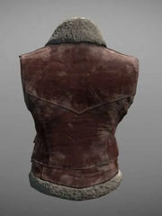 PlayerUnknown’s Battlegrounds Suede Shearling Leather Vest
