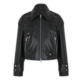 Rachel Leather Jacket Black