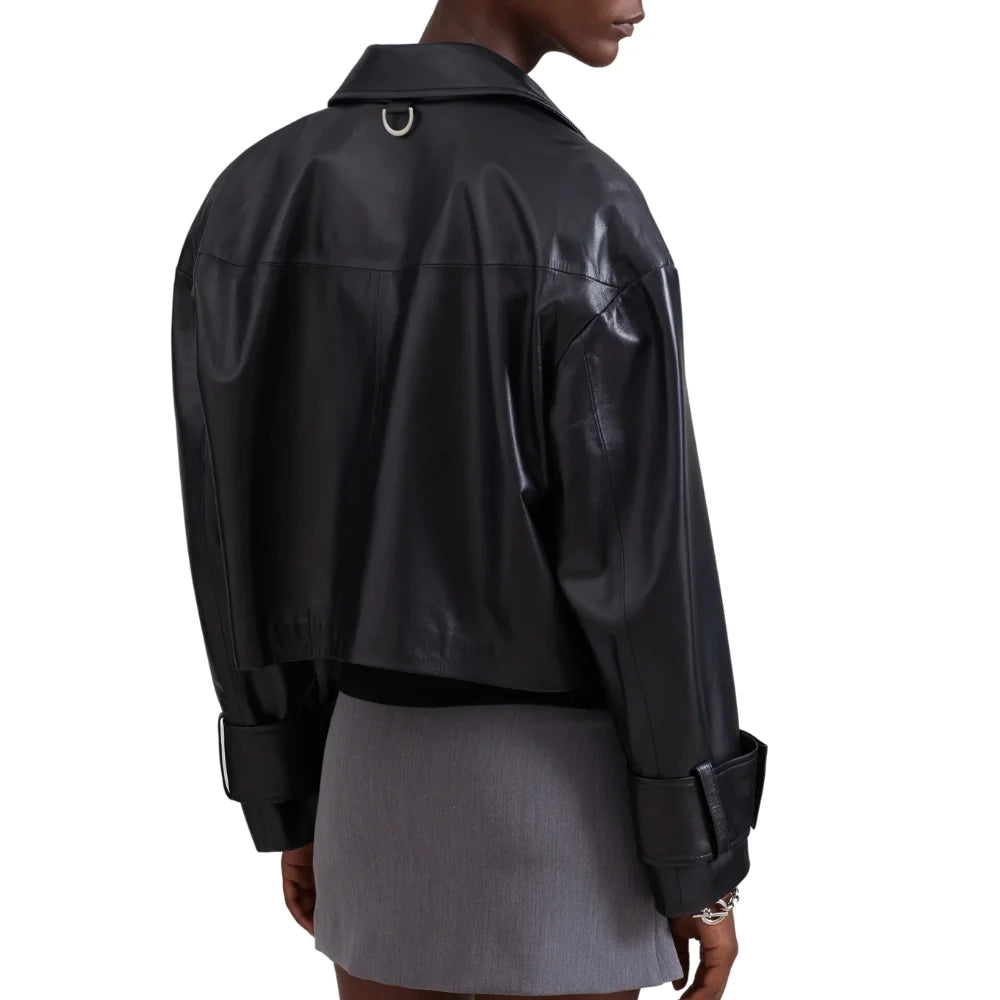 Rachel Leather Jacket Black
