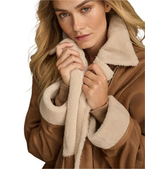 Ramona Shearling Suede Leather Jacket 