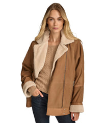 Ramona Shearling Suede Leather Jacket 