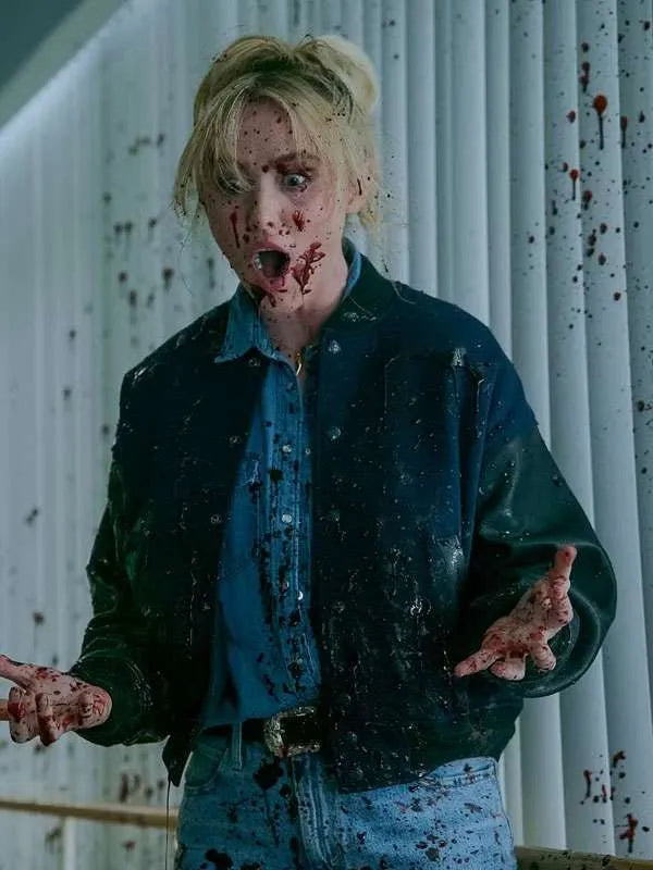 Kathryn Newton Ready or Not 2 Here I Come Bomber Jacket
