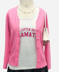 Reneé Rapp Movie Mean Girls 2024 Regina George Pink Cardigan