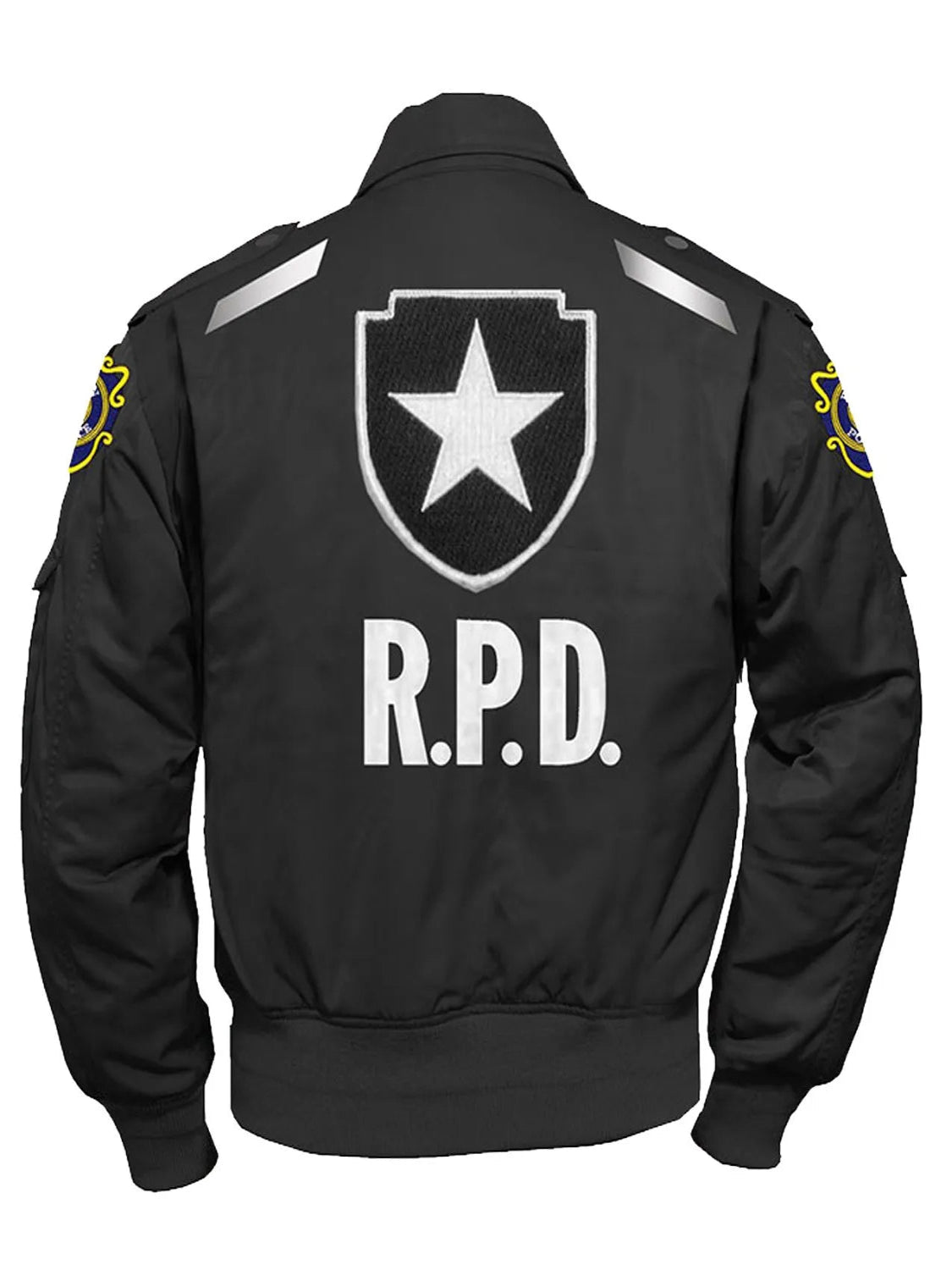 Resident Evil 2 Leon Kennedy Cosplay Remake RPD Black Jacket