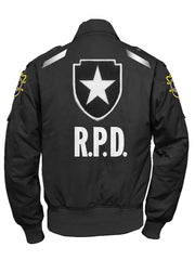 Resident Evil 2 Leon Kennedy Cosplay Remake RPD Black Jacket