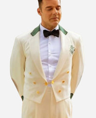 Ricky Martin Palm Royale 2024 White Crop Blazer