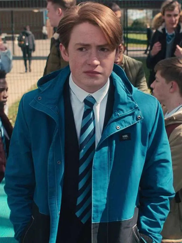 Kit Connor Heartstopper Blue Hooded Jacket