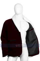 Handmade Velvet Santa Claus Shawl Collar Blazer