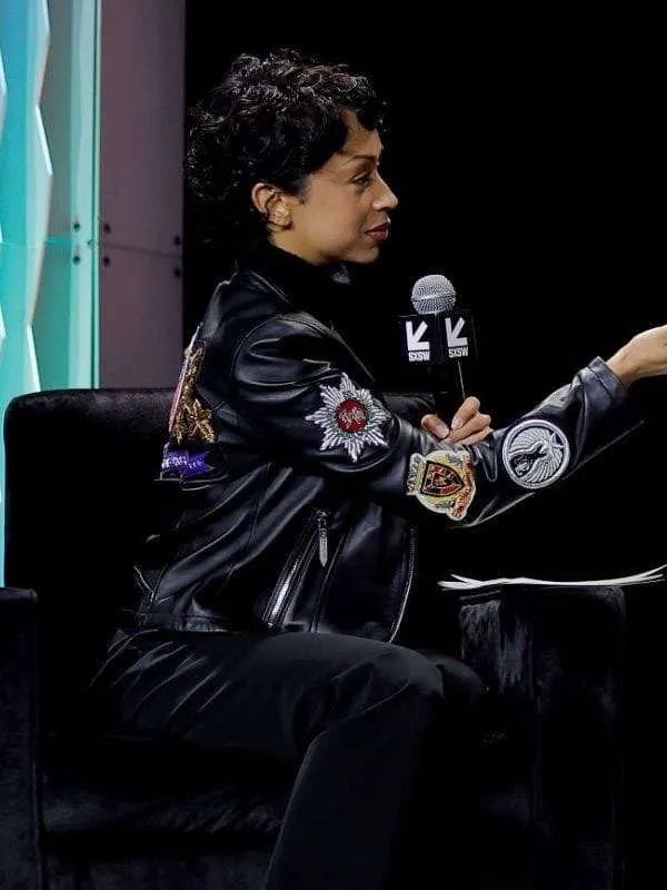 SXSW 2026 Liza Koshy Leather Jacket
