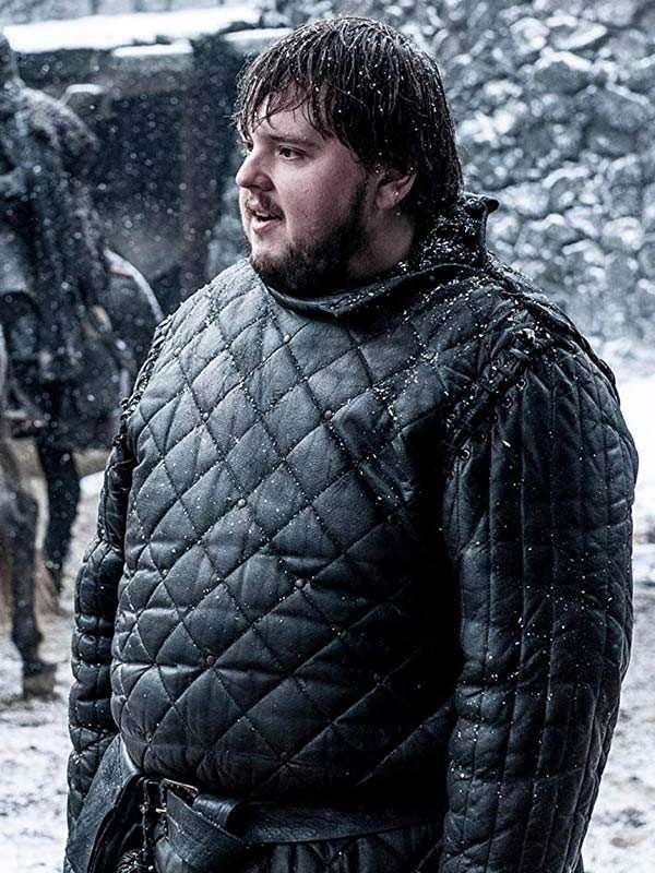 John Bradley Game of Thrones Quilted Leather Jacket