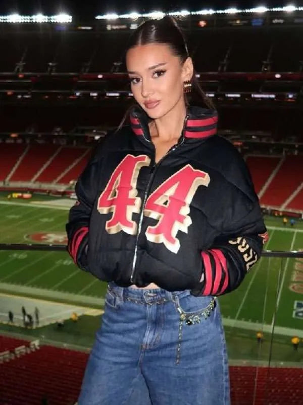 Kristin Juszczyk 2026 San Francisco 49ers Puffer Jacket
