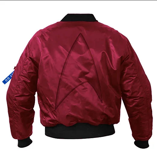 Unisex Varsity Jacket | Star Trek Bomber Style Satin Jacket