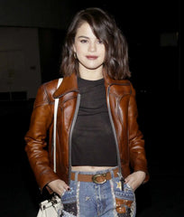 SelenaGomezWaxedClassicBrownLeatherJacket_4