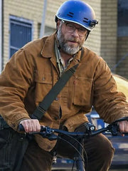 The Invite 2026 Seth Rogen Brown Cotton Jacket