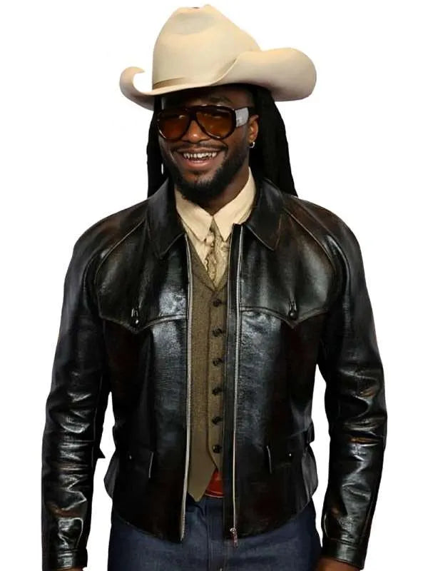 Shaboozey iHeartRadio Music Awards 2026 Leather Jacket