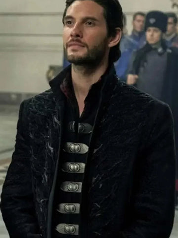 SHADOW AND BONE BEN BARNES LEATHER COAT