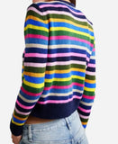 Christa Miller Shrinking S02 Rainbow Striped Cardigan