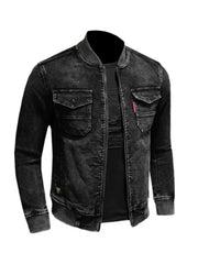 Slim fit Black Denim Jacket