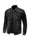 Slim fit Black Denim Jacket
