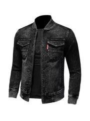 Slim fit Black Denim Jacket