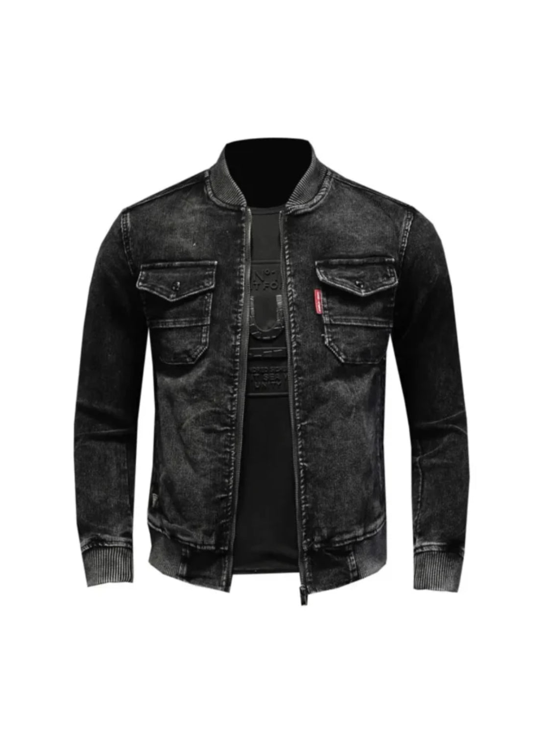 Slim fit Black Denim Jacket