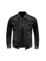 Slim fit Black Denim Jacket