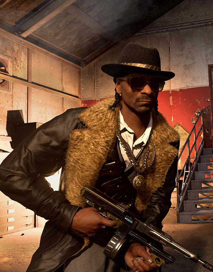 Snoop Dogg Call of Duty Shearling Jacket