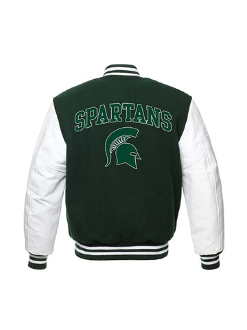 Spartans Michigan State Green Varsity Jacket