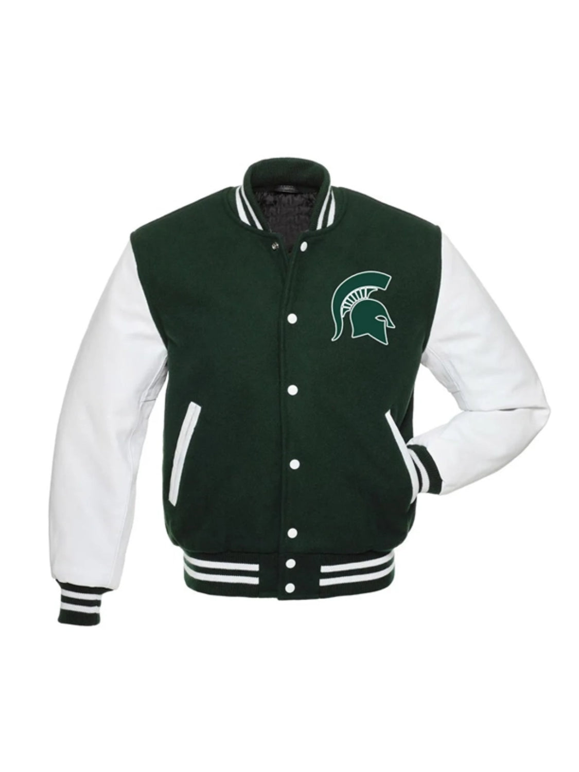 Spartans Michigan State Green Varsity Jacket