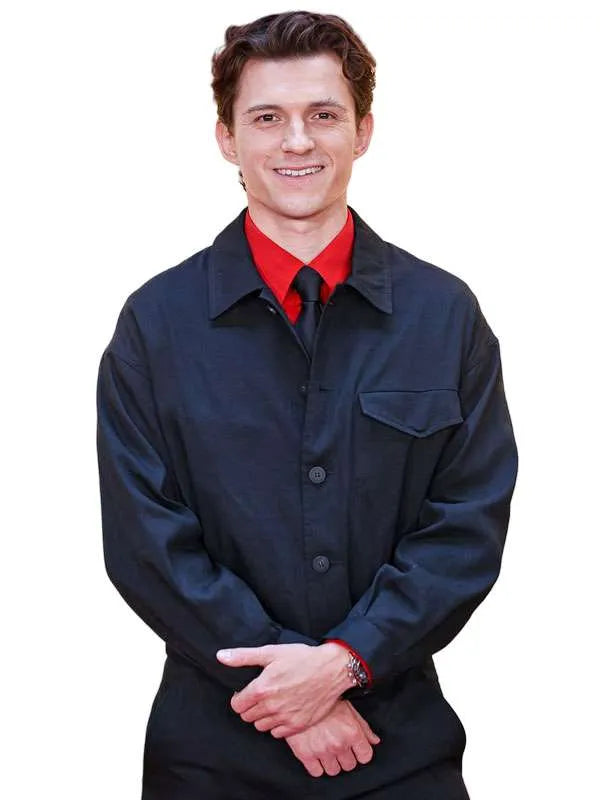 Tom Holland Spider-Man Brand New Day 2026 Black Jacket