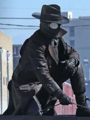 Spider Noir Nicolas Cage Brown Leather Coat