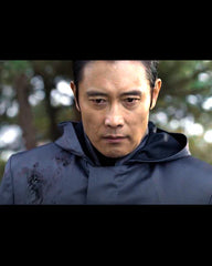 Squid Game Front Man Leather Hooded Coat