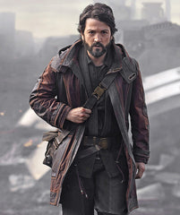 Star Wars Diego Luna Andor Leather Coat