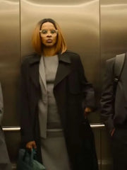 Yusra Warsama Steal 2026 Black Trench Coat