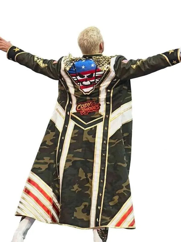 Cody Rhodes 2026 WWE Summerslam Camouflage Coat