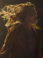 Milly Alcock Supergirl Brown Trench Coat