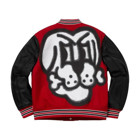 Supreme Bone Letterman Varsity Jacket