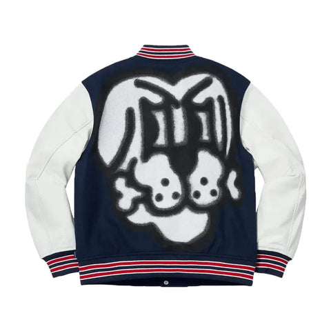 Supreme Bone Letterman Varsity Jacket