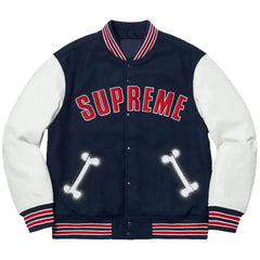Supreme Bone Letterman Varsity Jacket