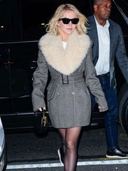 Sydney Sweeney NYC 2025 Fur Coat
