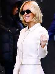 NYC 2025 Sydney Sweeney White Jacket