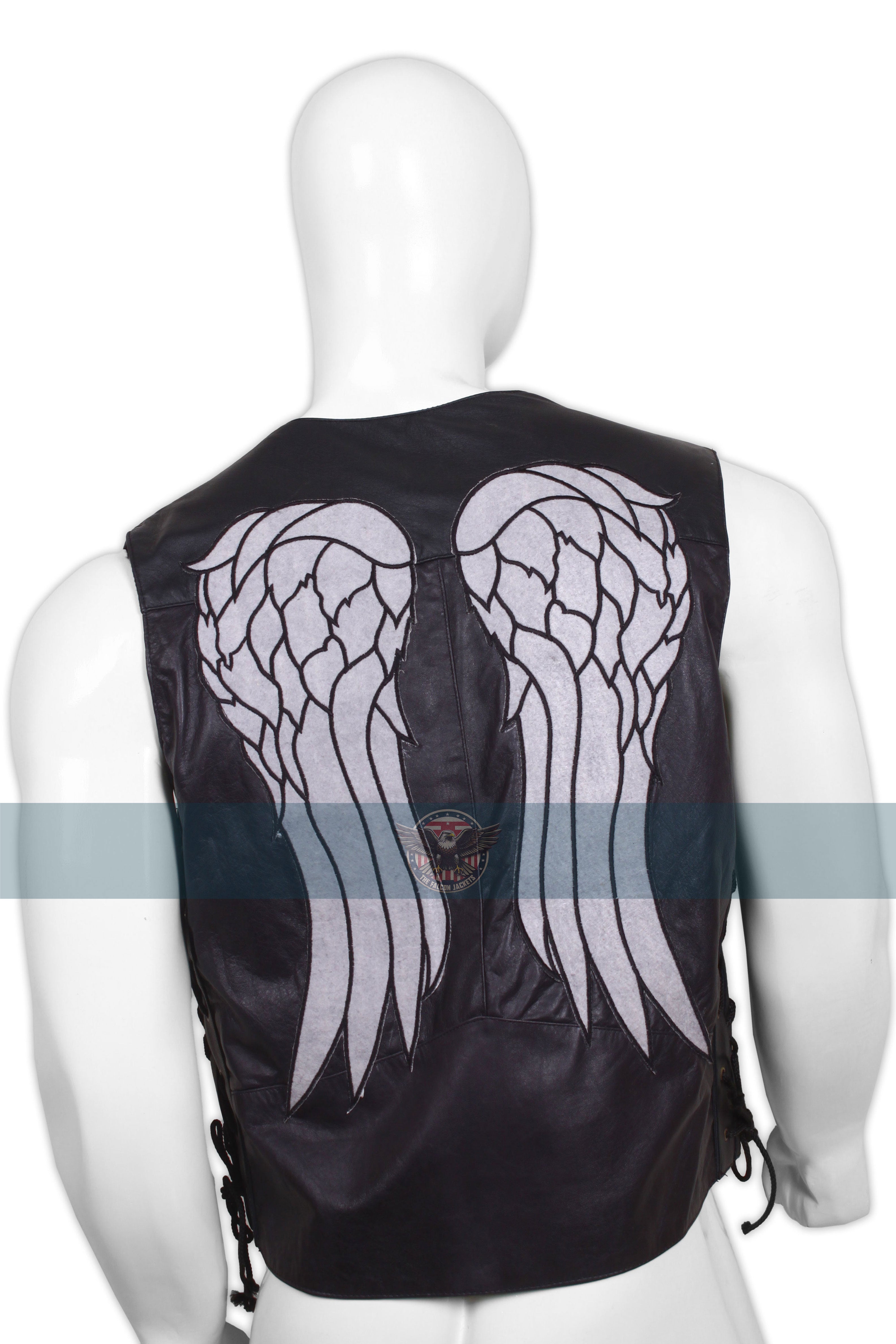 The Walking Dead Inspired Leather Angel Wings Vest