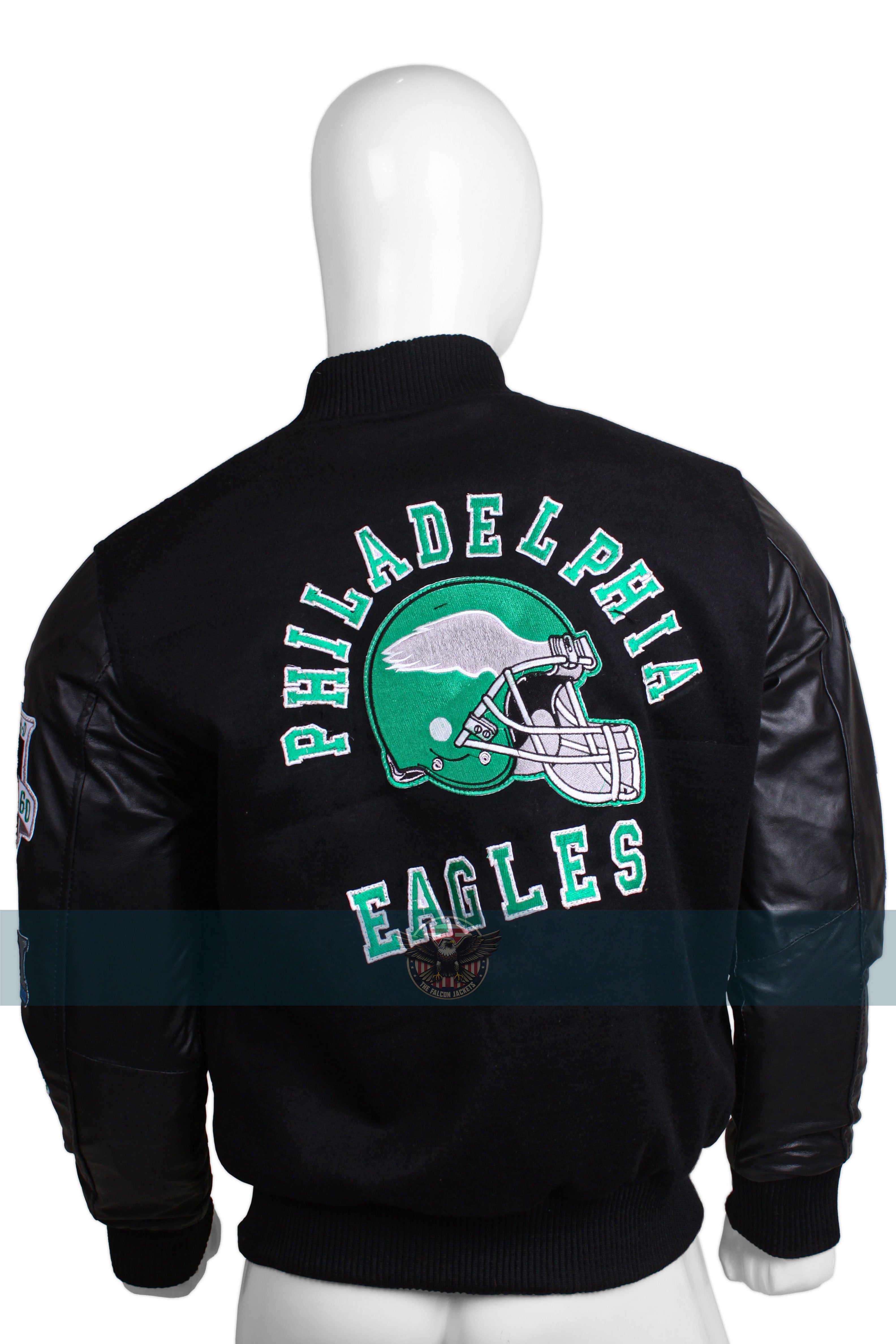 Philadelphia Eagles Black Varsity Jacket
