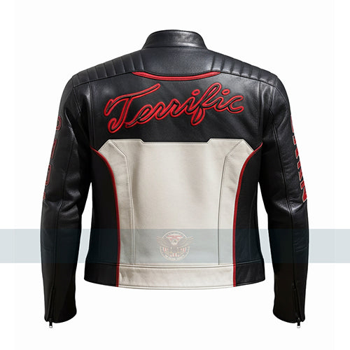 Mister Terrific Black Leather Jacket
