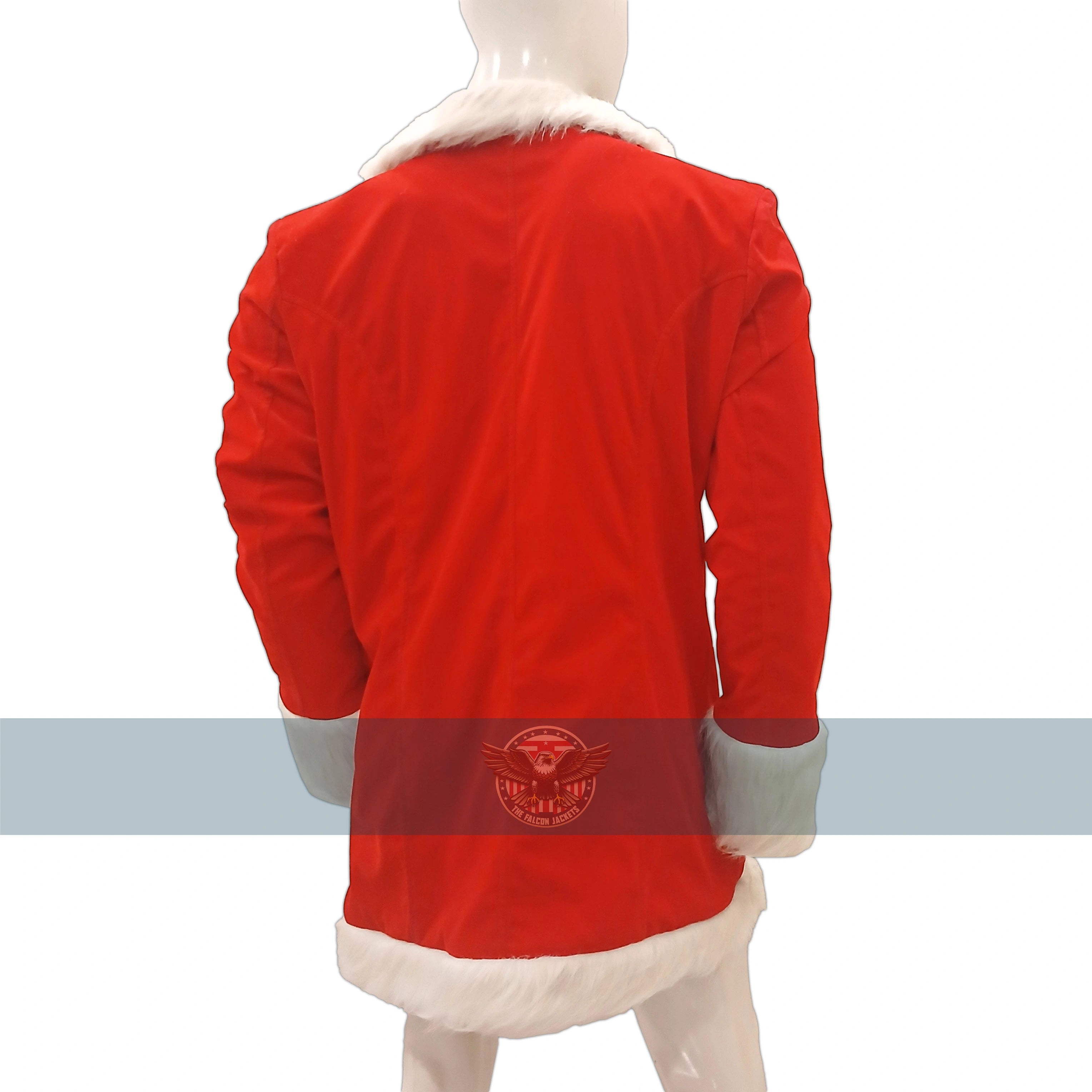 Handmade Red Santa Claus Lapel Collar Velvet Blazer