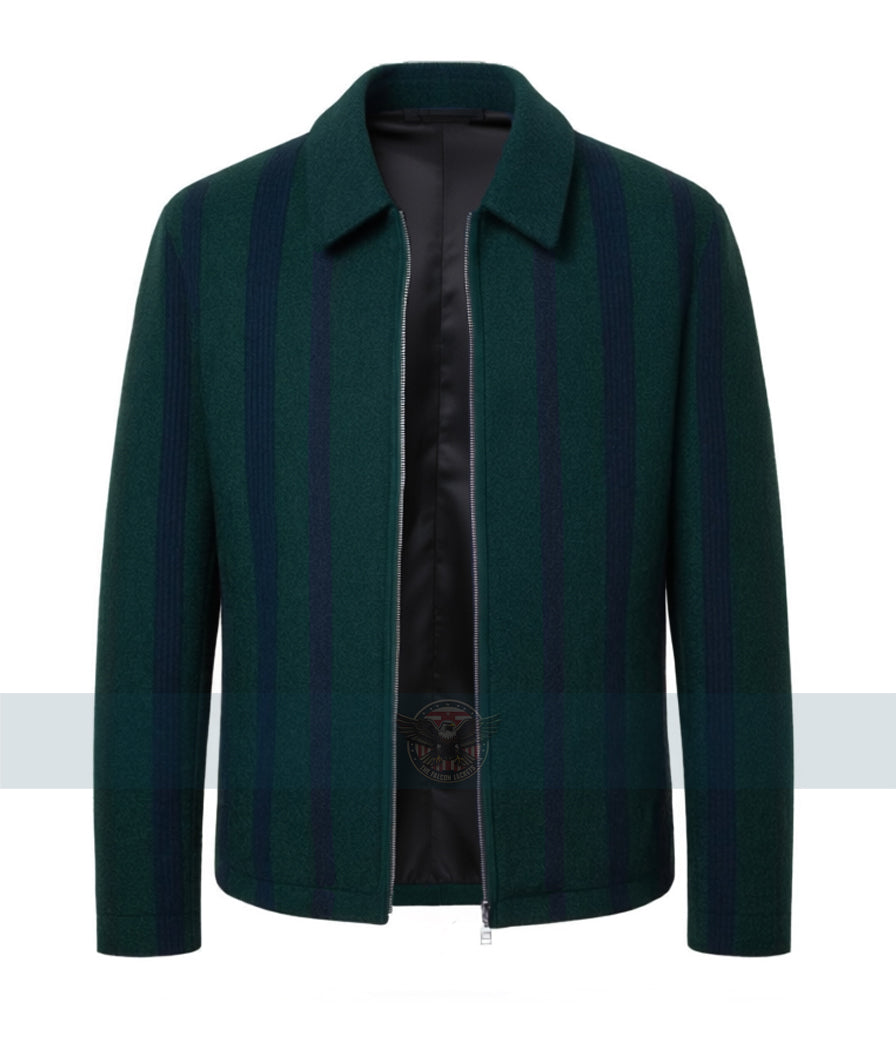 Ryan Reynolds Classic Stripes Wool Jacket