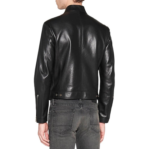 TOM FORD Men's Soft Leather Biker Jacket Image 1 of 5
