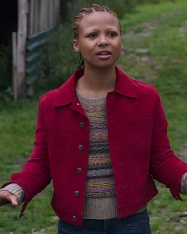 Black Mirror S06 Myha’la Herrold Red Jacket