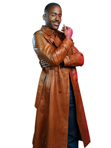 Ncuti Gatwa 15th Doctor Who Genuine Leather Trench Coat