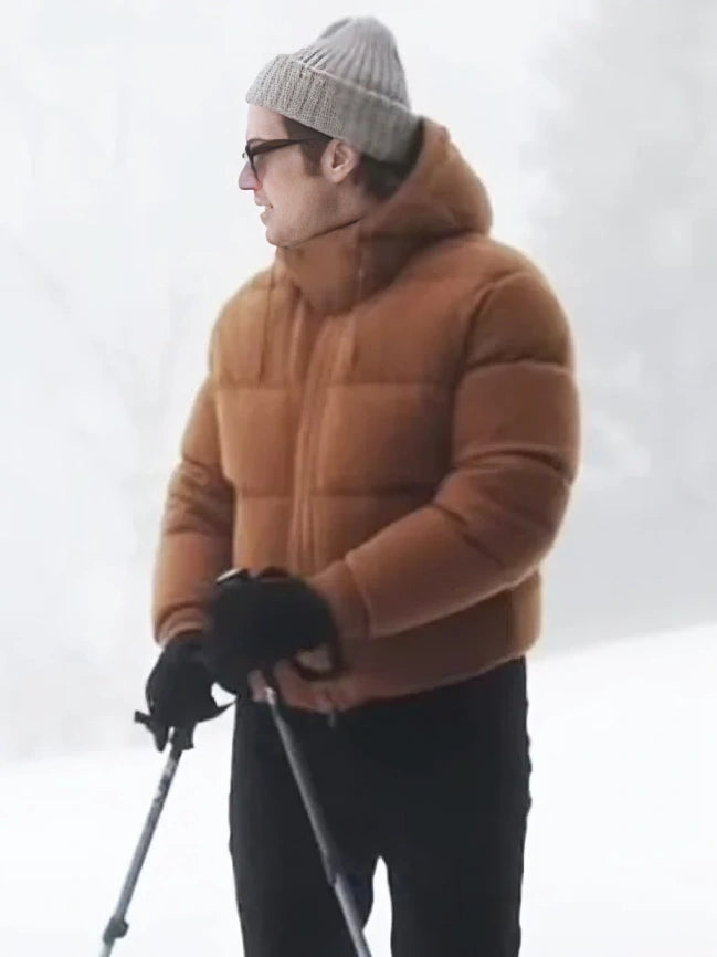 Emily in Paris S04 Gabriel Brown Puffer Jacket